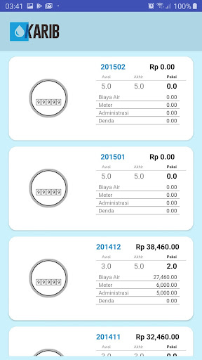 Karib PDAM Screen 3