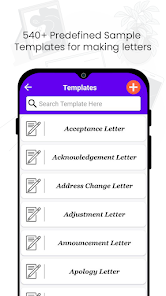 Captura de Pantalla 9 Letter Templates Offline android