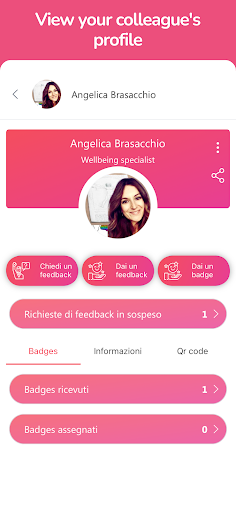 BadgeApp - Feedback and badge Screen 2