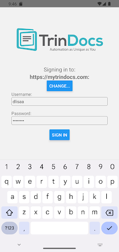 Android application TrinDocs screenshort