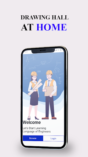 Android application LineDraw : Engineering Drawing screenshort