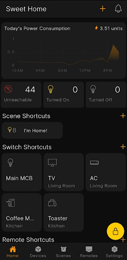 Android application Reliable Smart Home screenshort