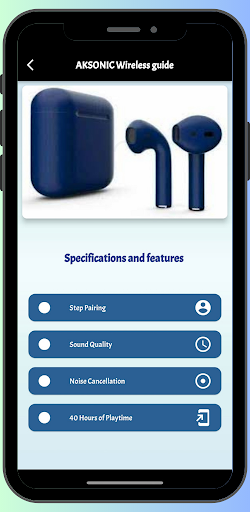 AKSONIC Wireless guide Screen 2
