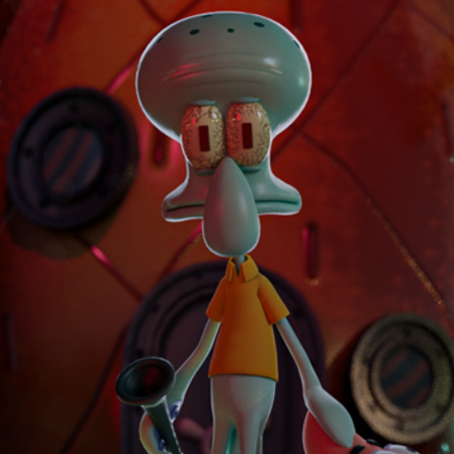 sinister squidward :mobile