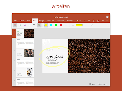 Microsoft PowerPoint Capture d’écran
