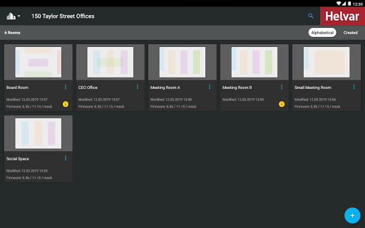 Helvar RoomSet Screen 2