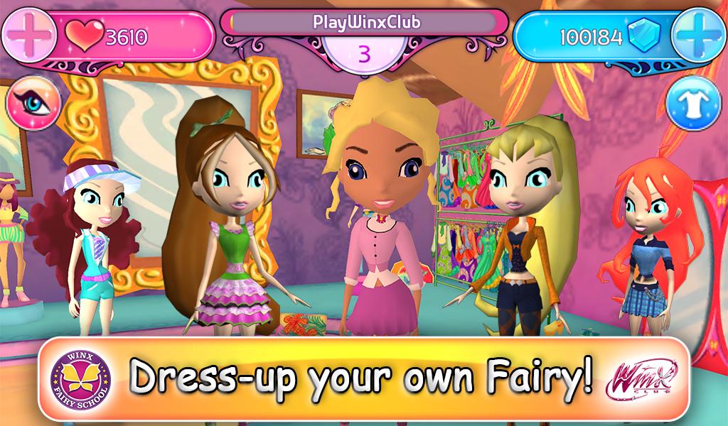 Android application Winx Club: Winx Fairy School screenshort