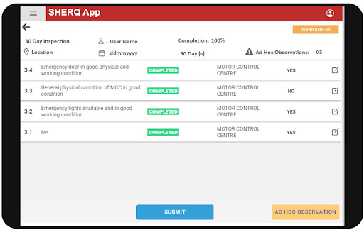 MineOne SHERQ Mobile App Screen 3