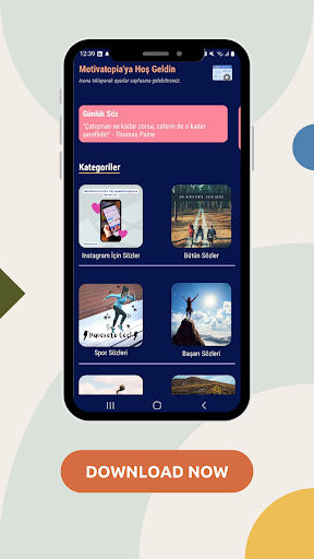 Android application Motivatopia - Günlük Alıntılar screenshort