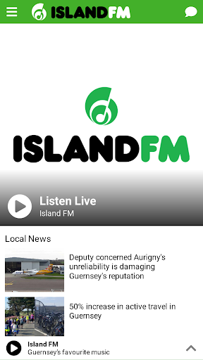 Android application Island FM screenshort