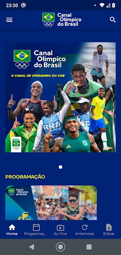 Android application Canal Olímpico BR screenshort