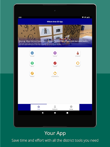 Wilson Area SD App. Screen 3
