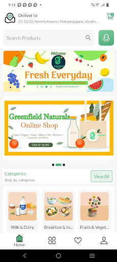 Android application Greenfield Naturals screenshort