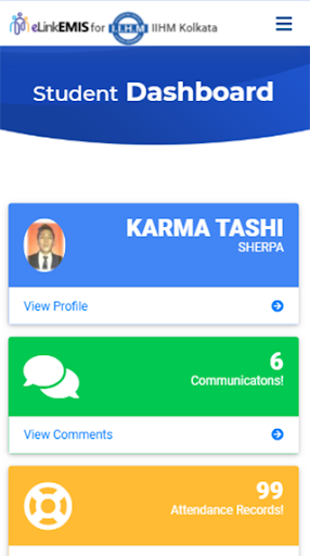 IIHM Student App 🌀 Attendance Screen 3