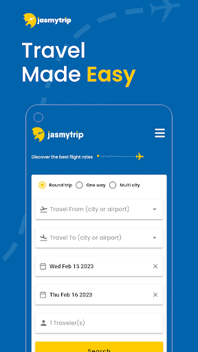 Android application JasMyTrip screenshort