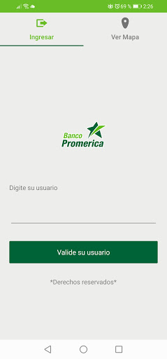 Android application Promerica Móvil Costa Rica screenshort