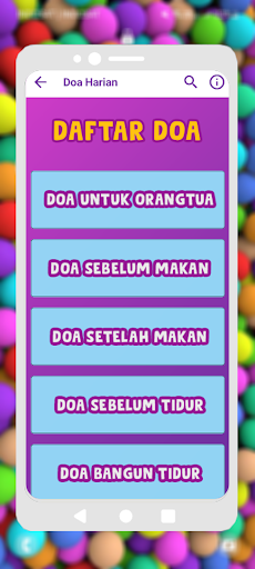 Android application Kumpulan Doa Harian screenshort