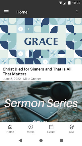 Android application Harvest Church PA screenshort