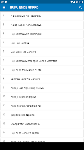 Android application Buku Ende GKPPD (+ Music) screenshort