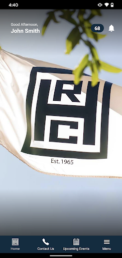 Android application Houston Racquet Club screenshort