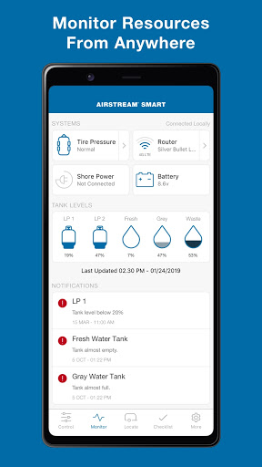 Airstream Smart RV Control Screen 2