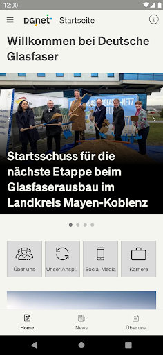 Android application DGnet screenshort