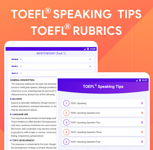 Screenshot of Speaking: TOEFL® Speaking