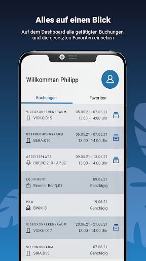 Android application dReservierung screenshort