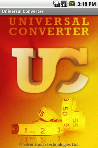 Android application Universal Converter screenshort