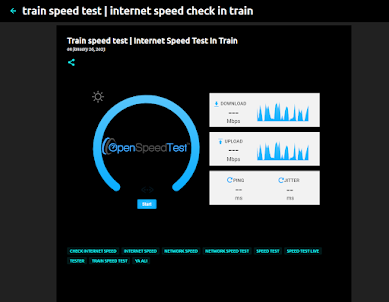 speed test Internet YA Ali