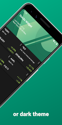 Stocks Widget (open source) Screen 3