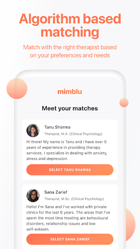 mimblu - mental health support Screen 3