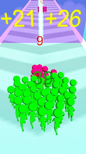 Crowd Runner Count Master 3D