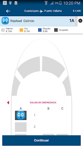 Calafia Airlines Screen 3