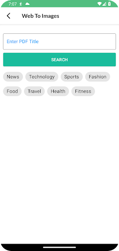 Screenshot of Text to pdf