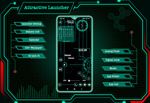 Android application Attractive Launcher - AppLock screenshort