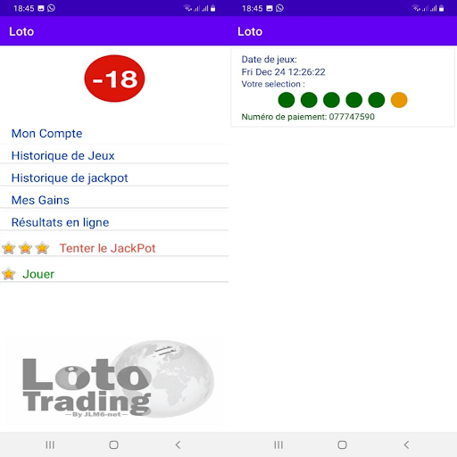 Loto Trading Screen 3