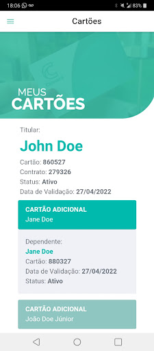 Clincard Cliente Screen 2