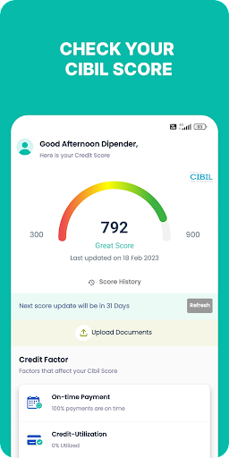 Wishfin CIBIL Score Check Screen 3