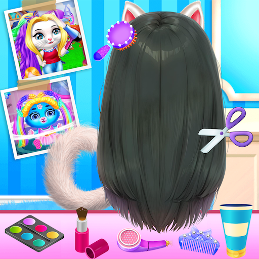 Chic Baby kitty Cat Hair Salon  Icon