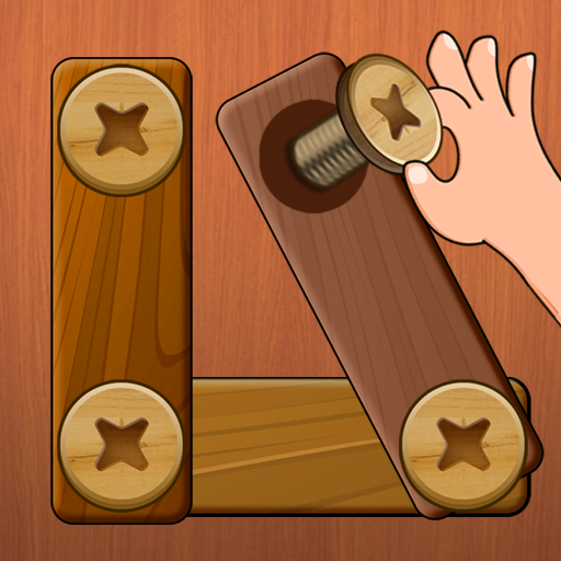 Wood Nuts & Bolts Puzzle