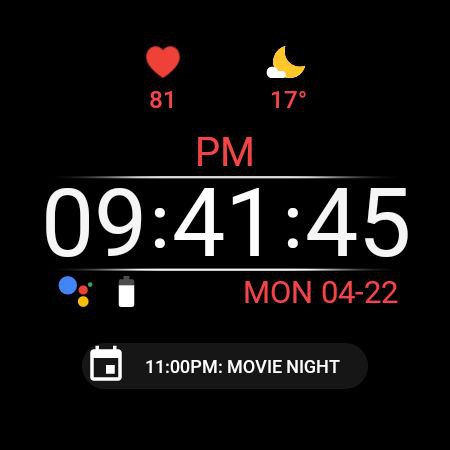 Night ver 05 - watch face screenshot 20