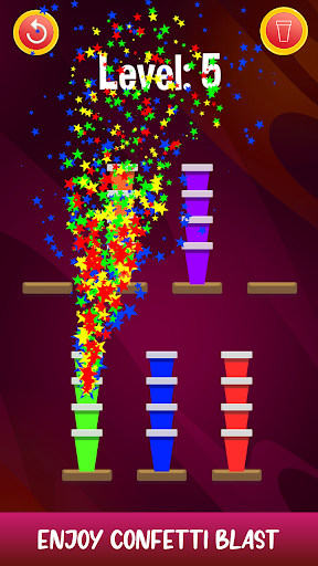 Stacky Cup Sort Puzzle Screen 3