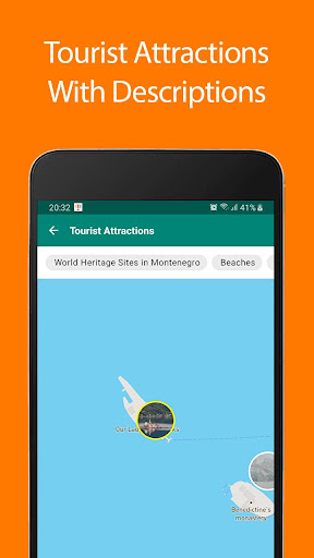 Android application Montenegro Offline Map and Tra screenshort