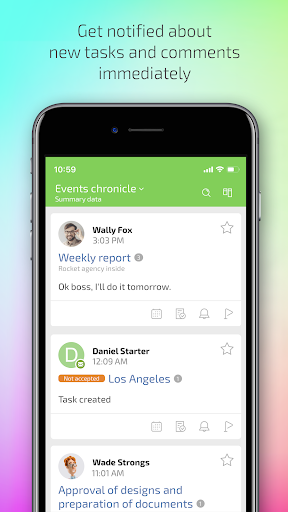 Android application Planfix screenshort