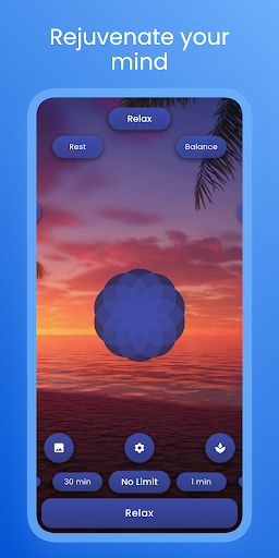 Screenshot of Breathe to Relax: Affirmations
