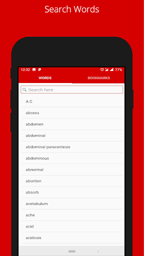 Khmer Medical Dictionary Screen 2