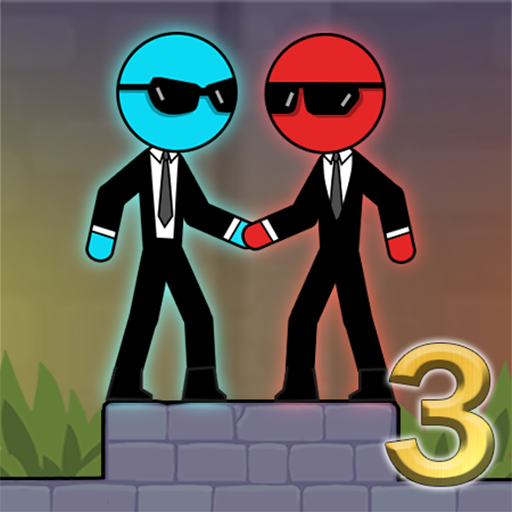 Stick Red and Blue 3 Logo