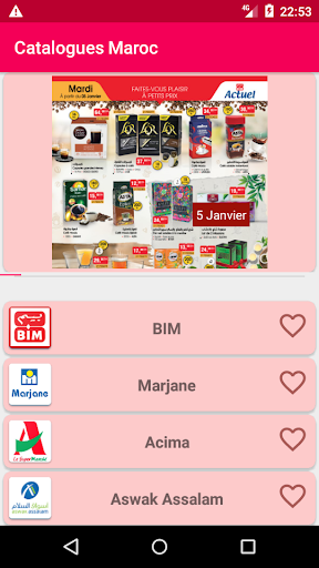 Aperçu de l'application