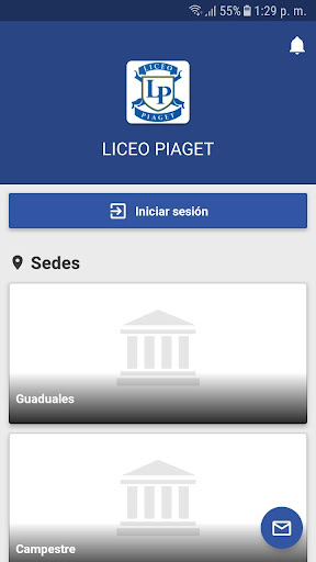 Android application LICEO PIAGET screenshort